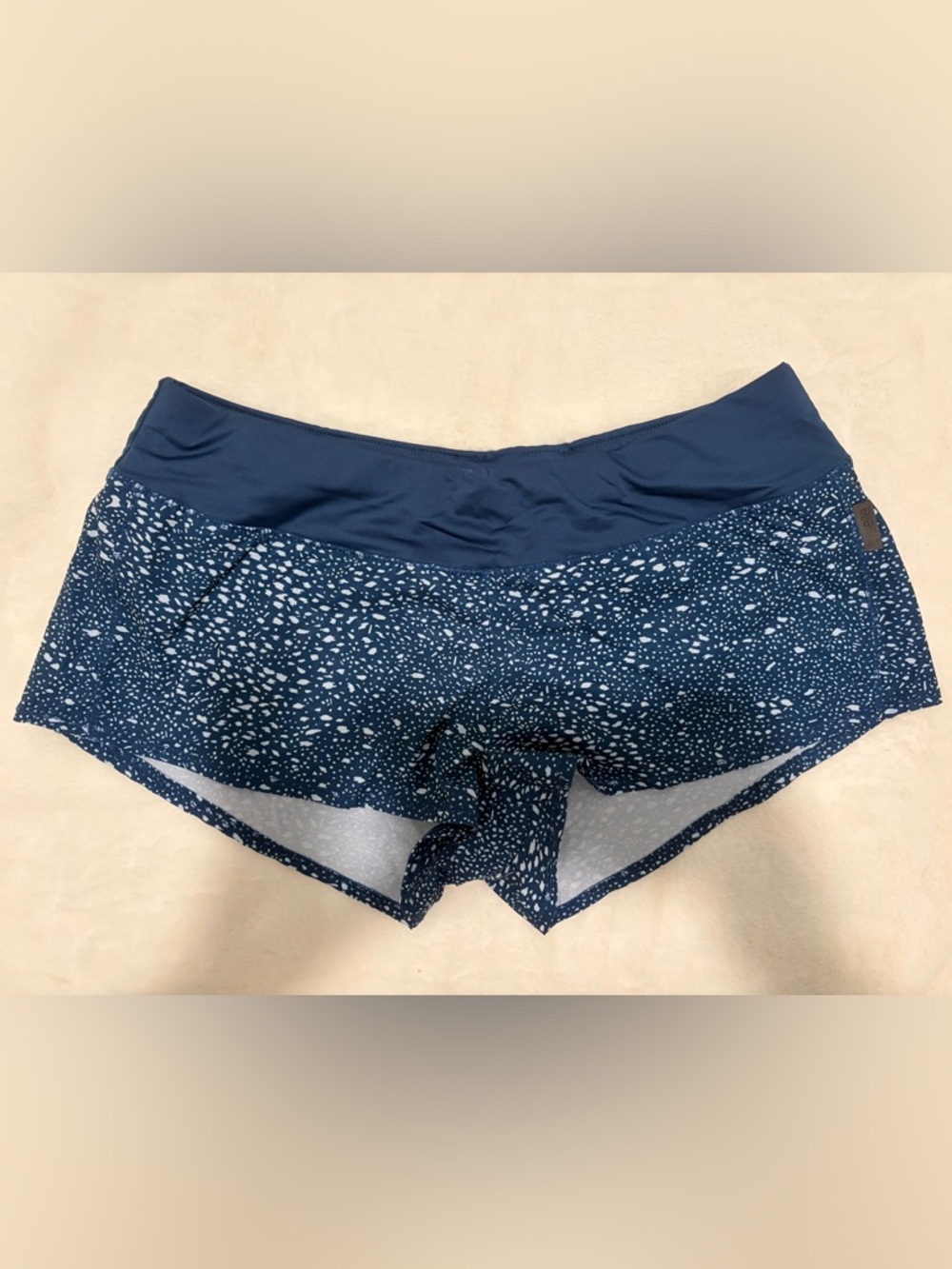 Oiselle Mac Roga Shorts - Blue Print